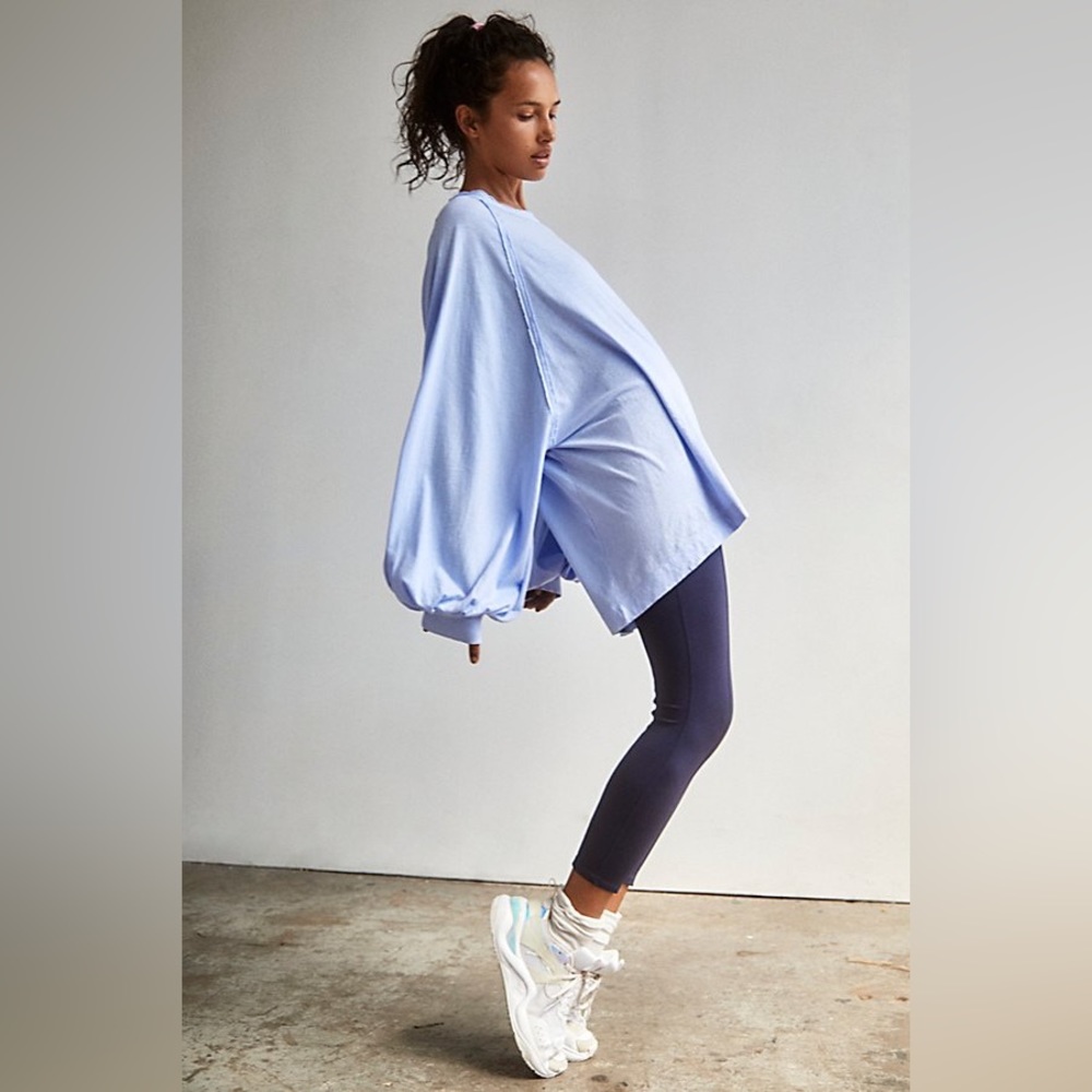 X FP Movement She's Everything LS Solid Top in Corsican Sea